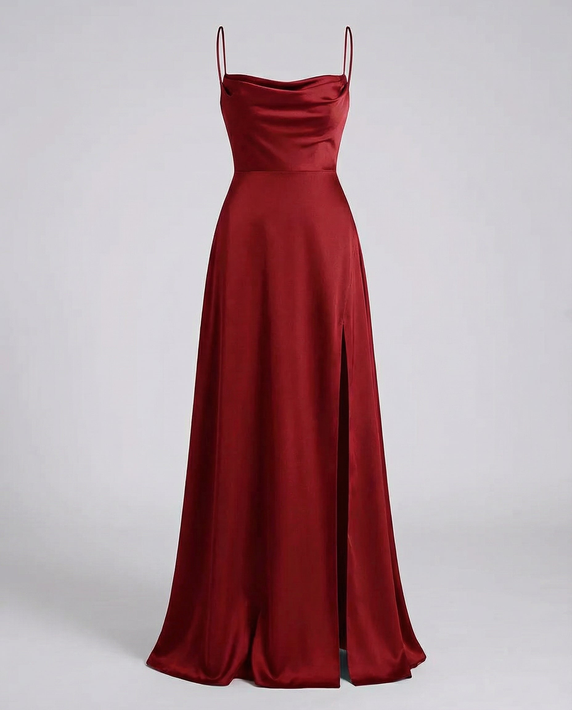 Damen Elegantes Maxikleid mit Beinschlitz