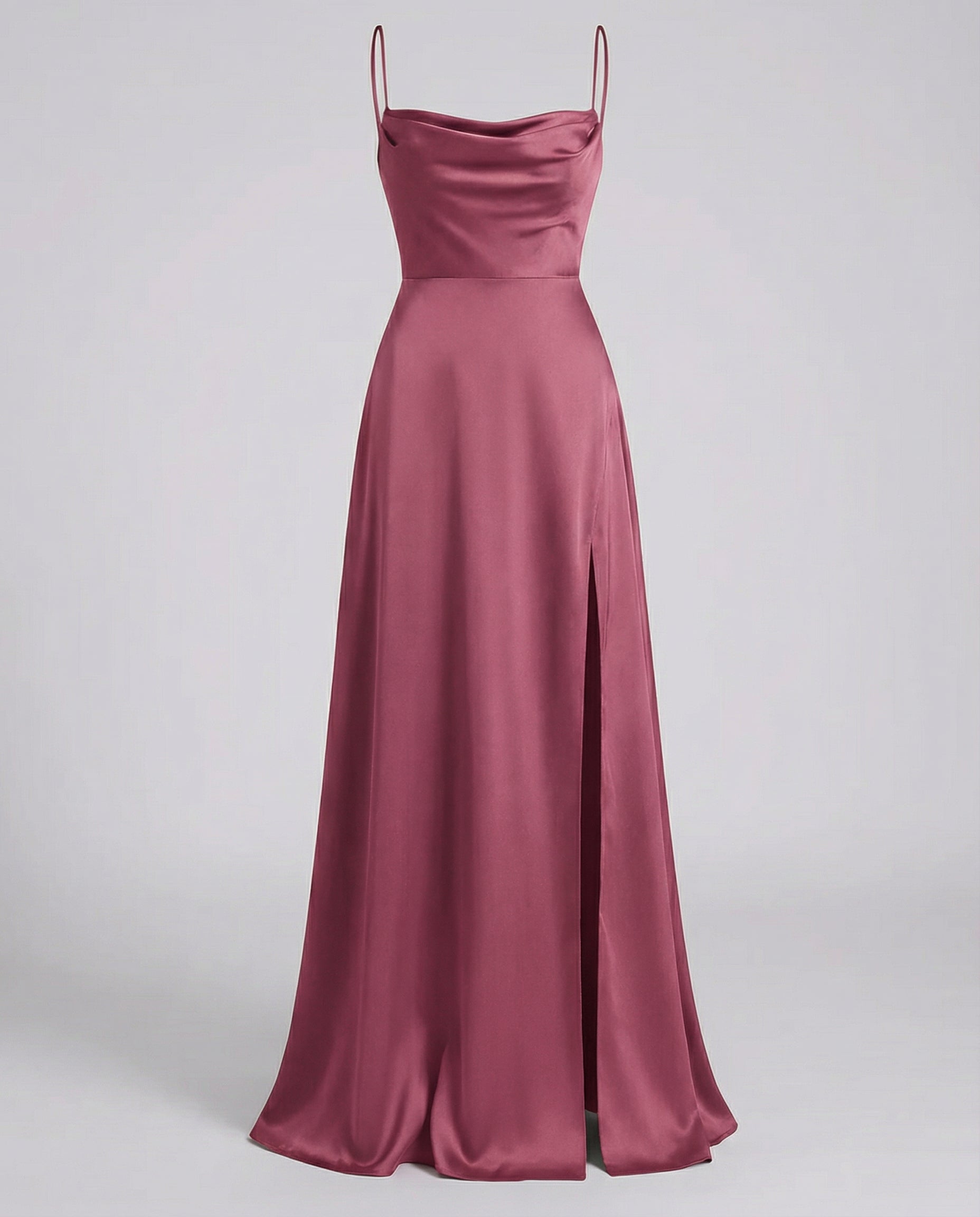 Damen Elegantes Maxikleid mit Beinschlitz