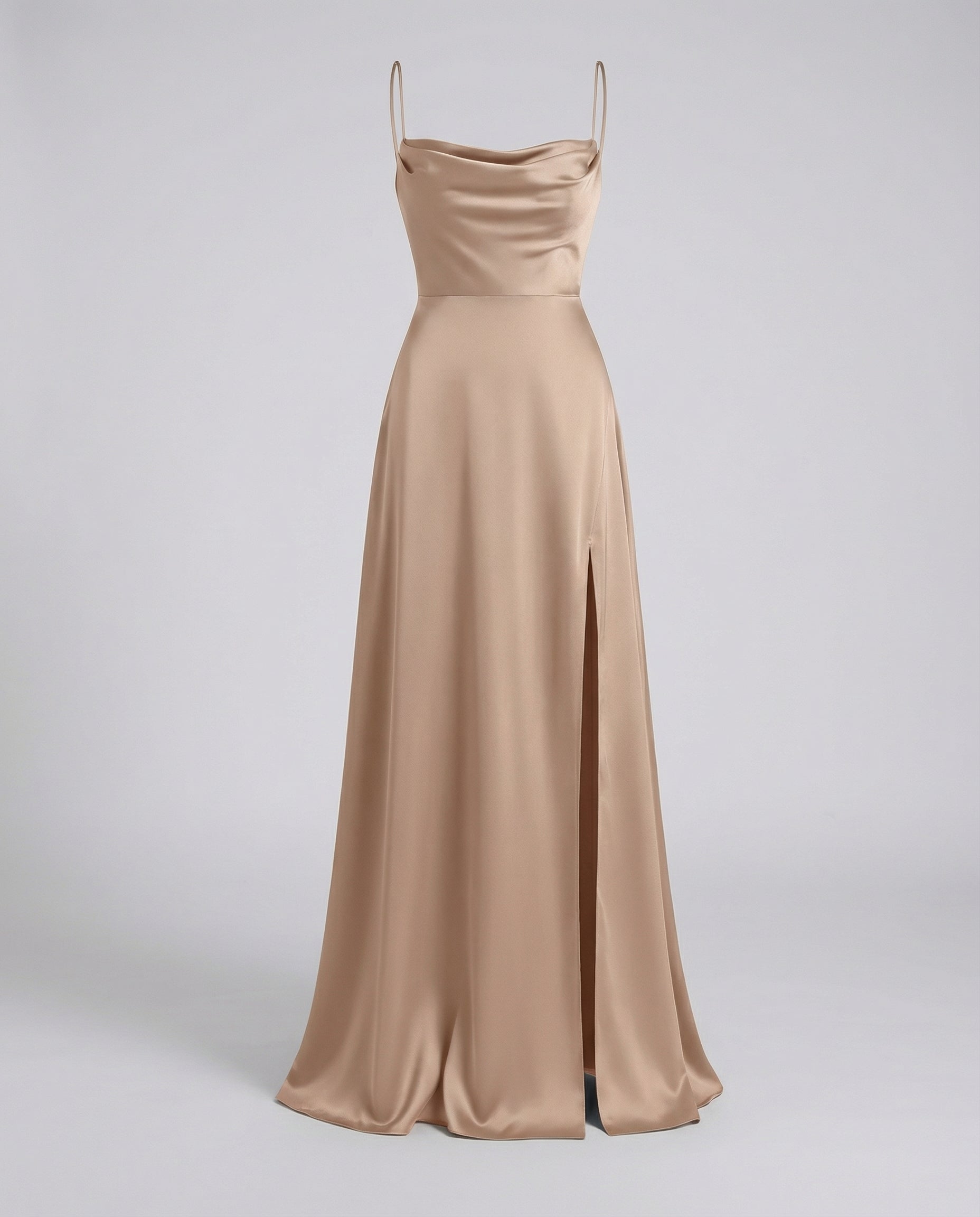 Damen Elegantes Maxikleid mit Beinschlitz