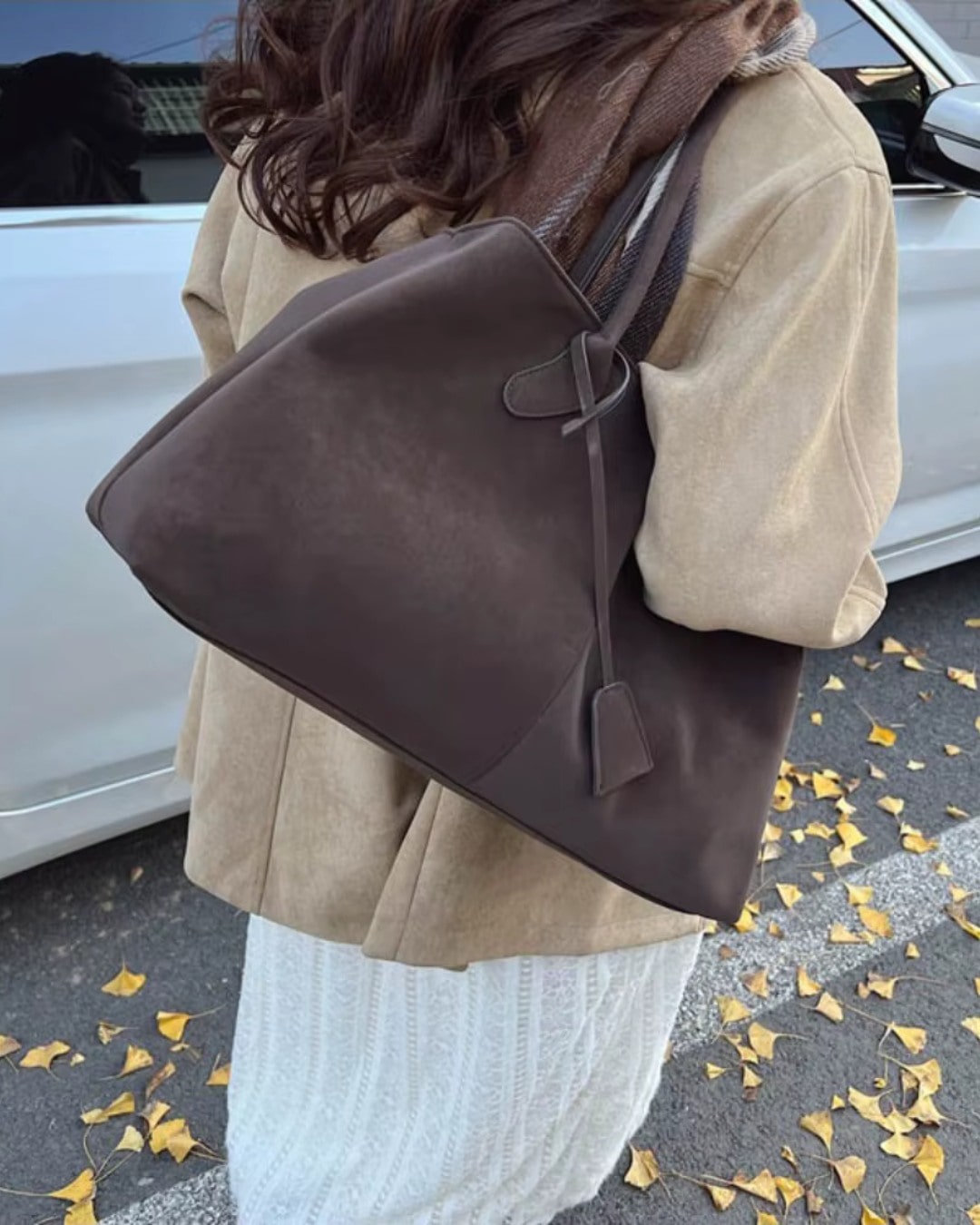 Luxe Damen Tote Bag – Geräumiger Shopper aus Veganem Leder