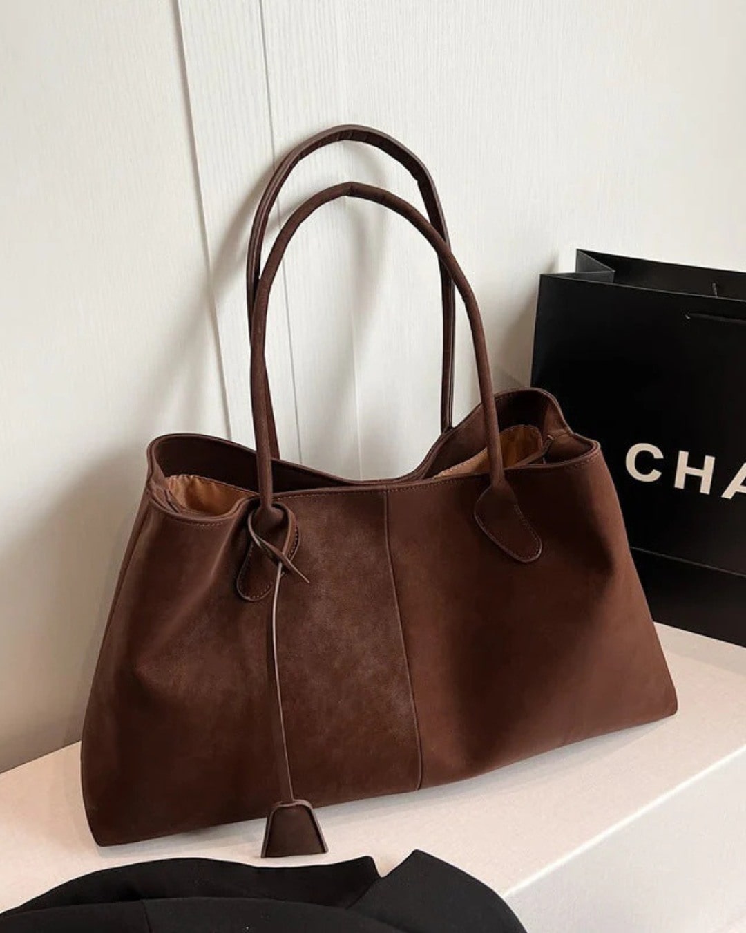 Luxe Damen Tote Bag – Geräumiger Shopper aus Veganem Leder