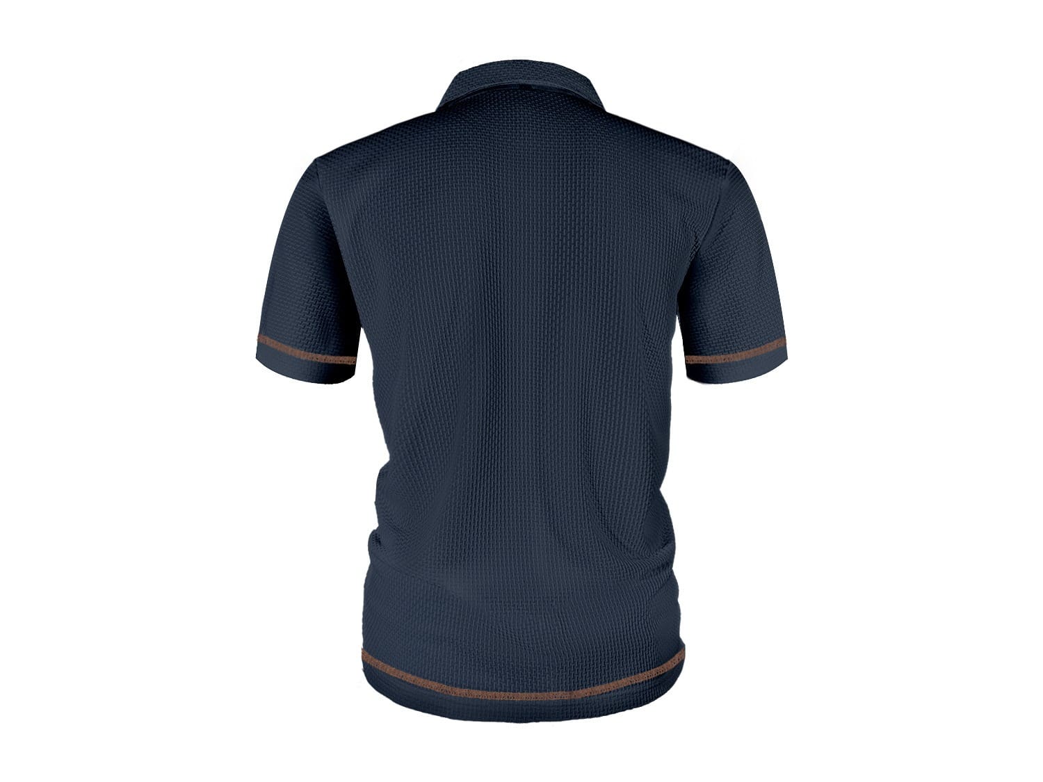 Herren Poloshirt mit Luftiger Strickstruktur