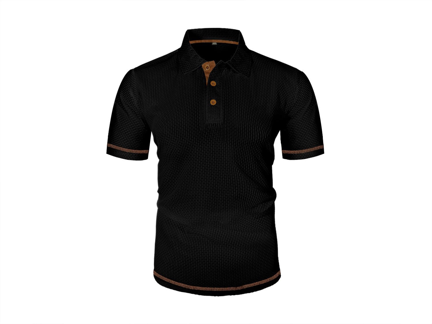 Herren Poloshirt mit Luftiger Strickstruktur