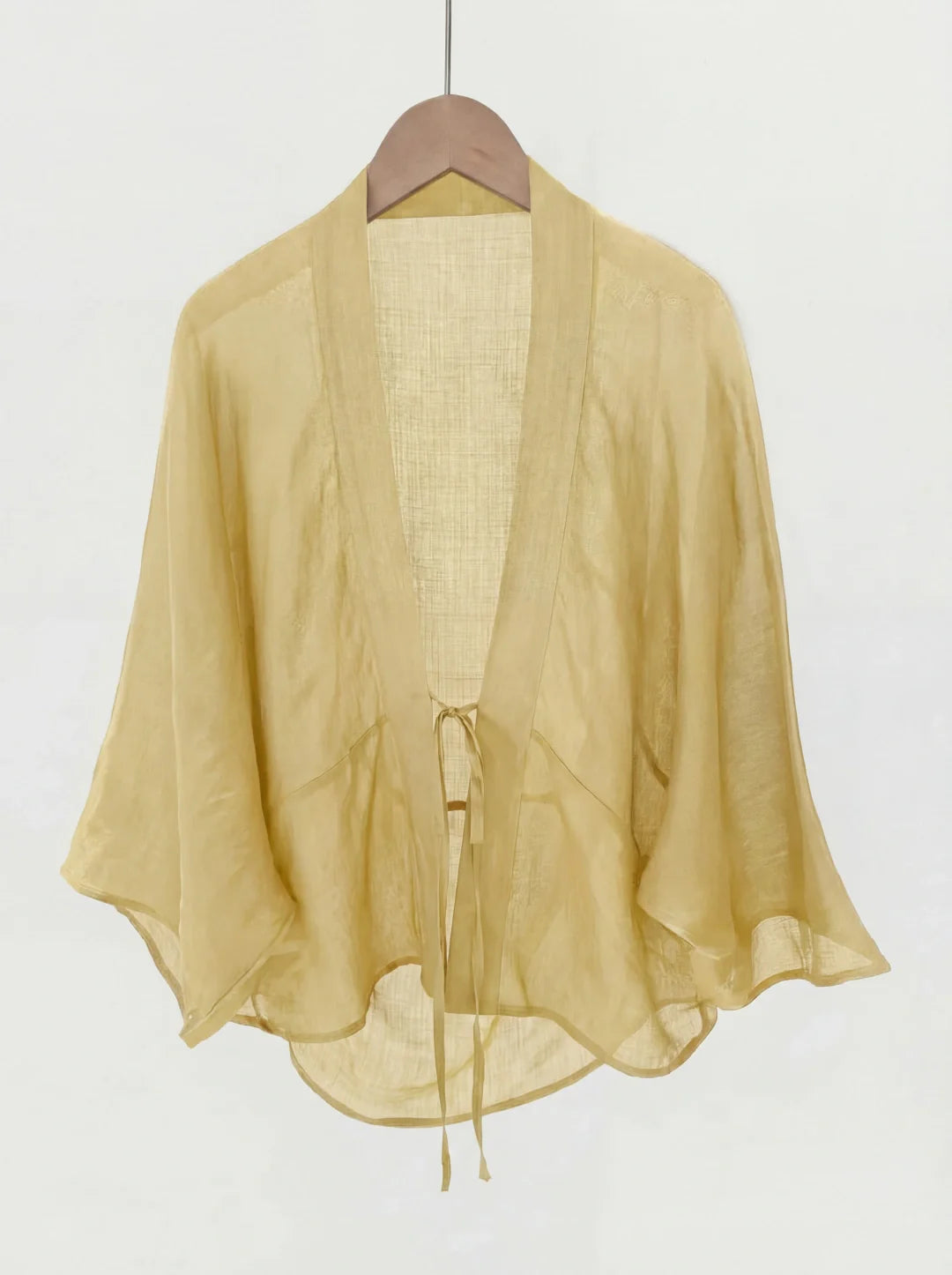 Damen Cardigan – Ramie Leicht & Bindefront