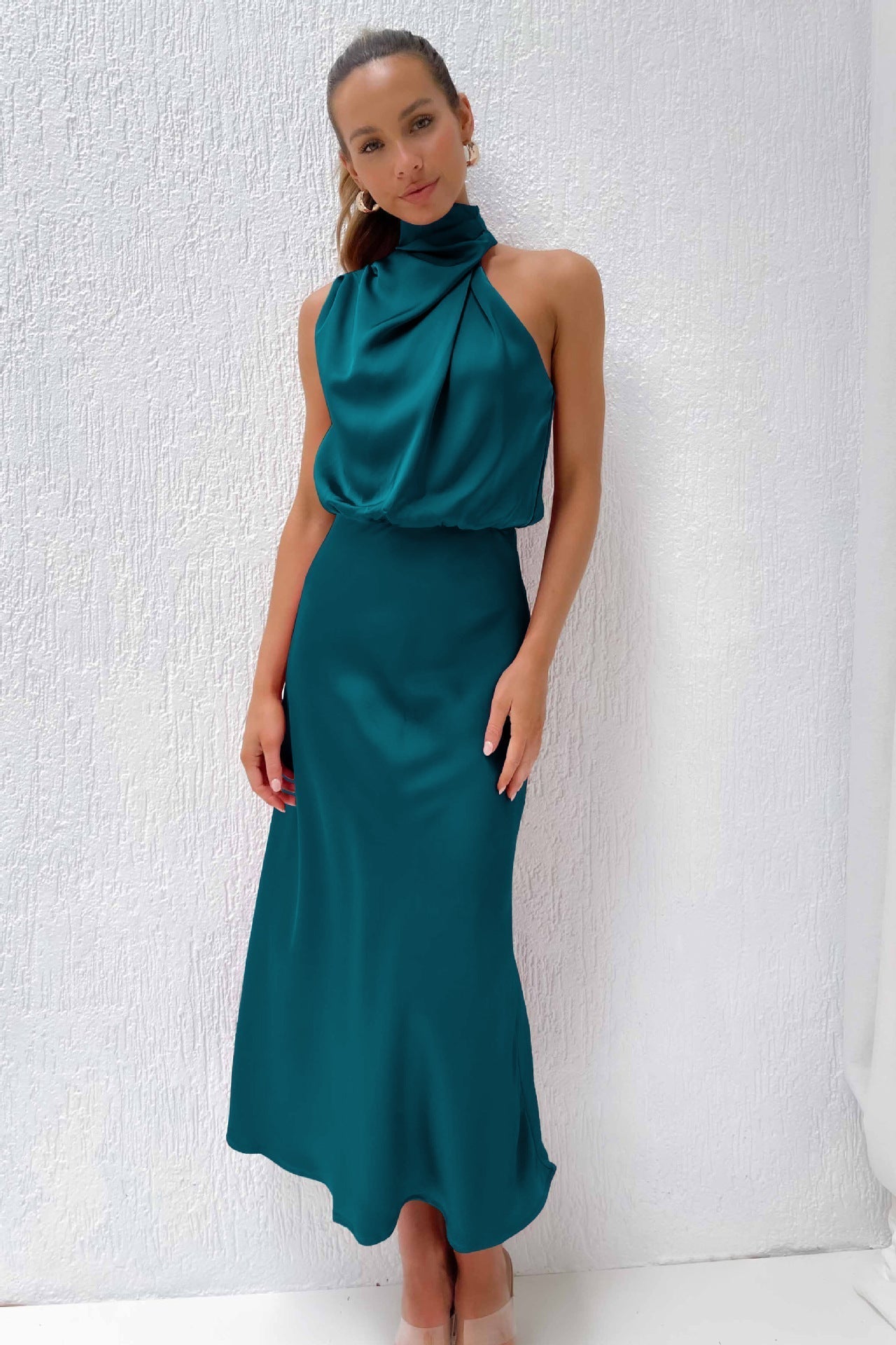 Damen Neckholder-Abendkleid für Elegante Anlässe