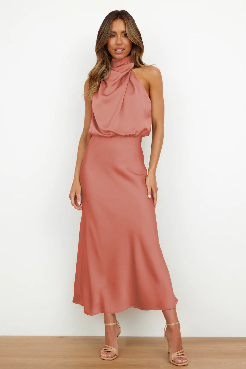 Damen Neckholder-Abendkleid für Elegante Anlässe