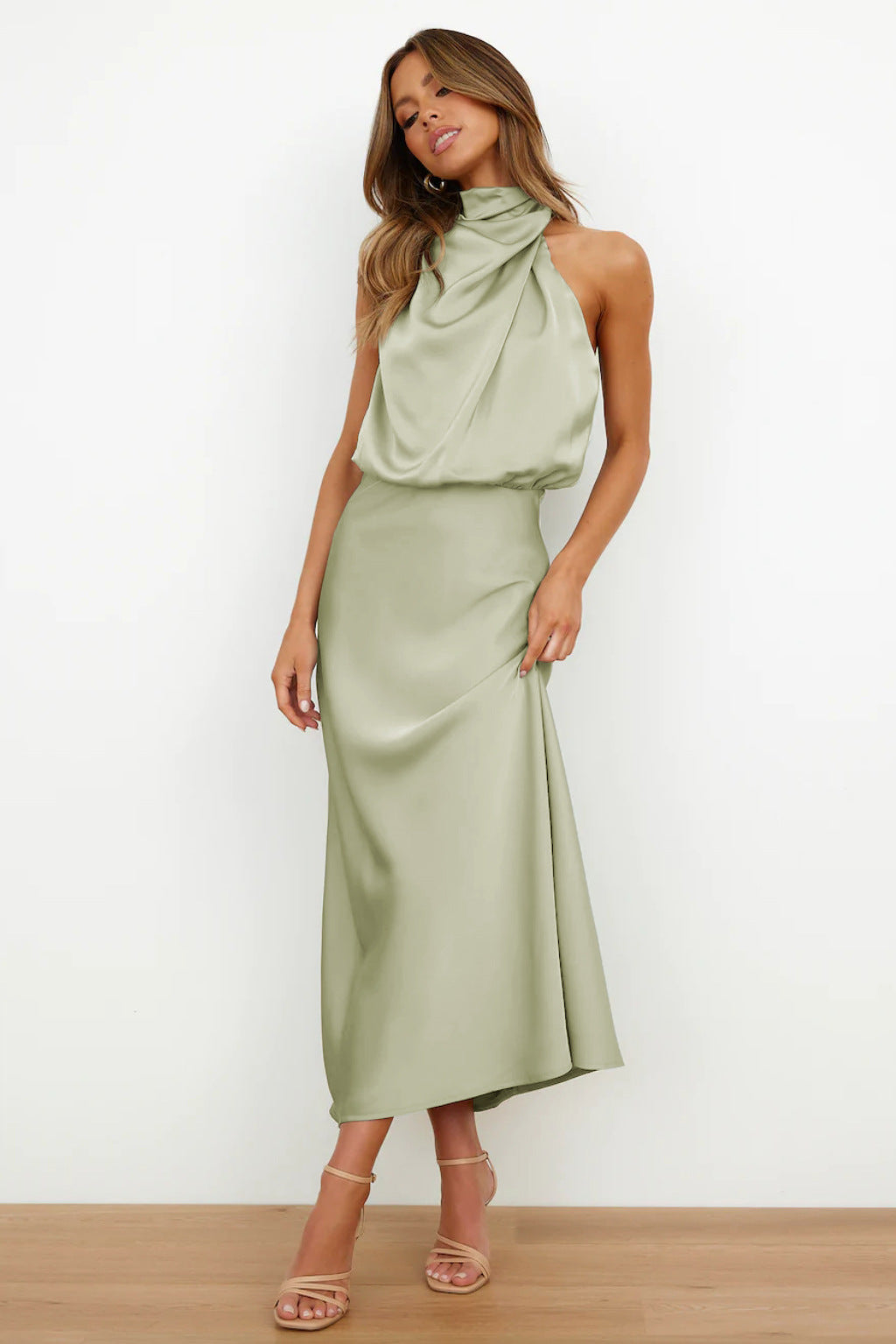 Damen Neckholder-Abendkleid für Elegante Anlässe