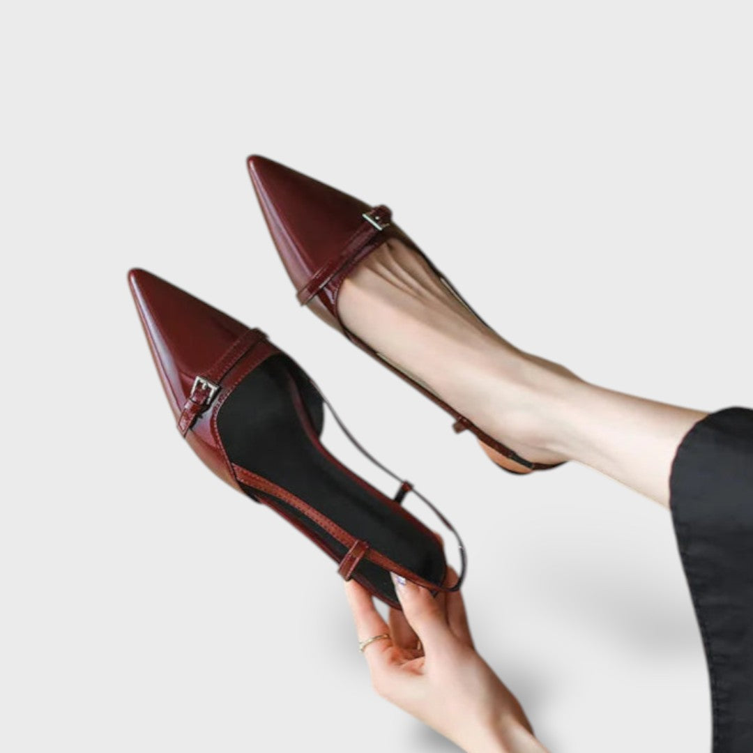 Damen Slingback Pumps – Kitten Heel Elegant