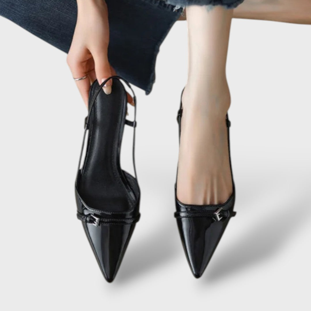 Damen Slingback Pumps – Kitten Heel Elegant