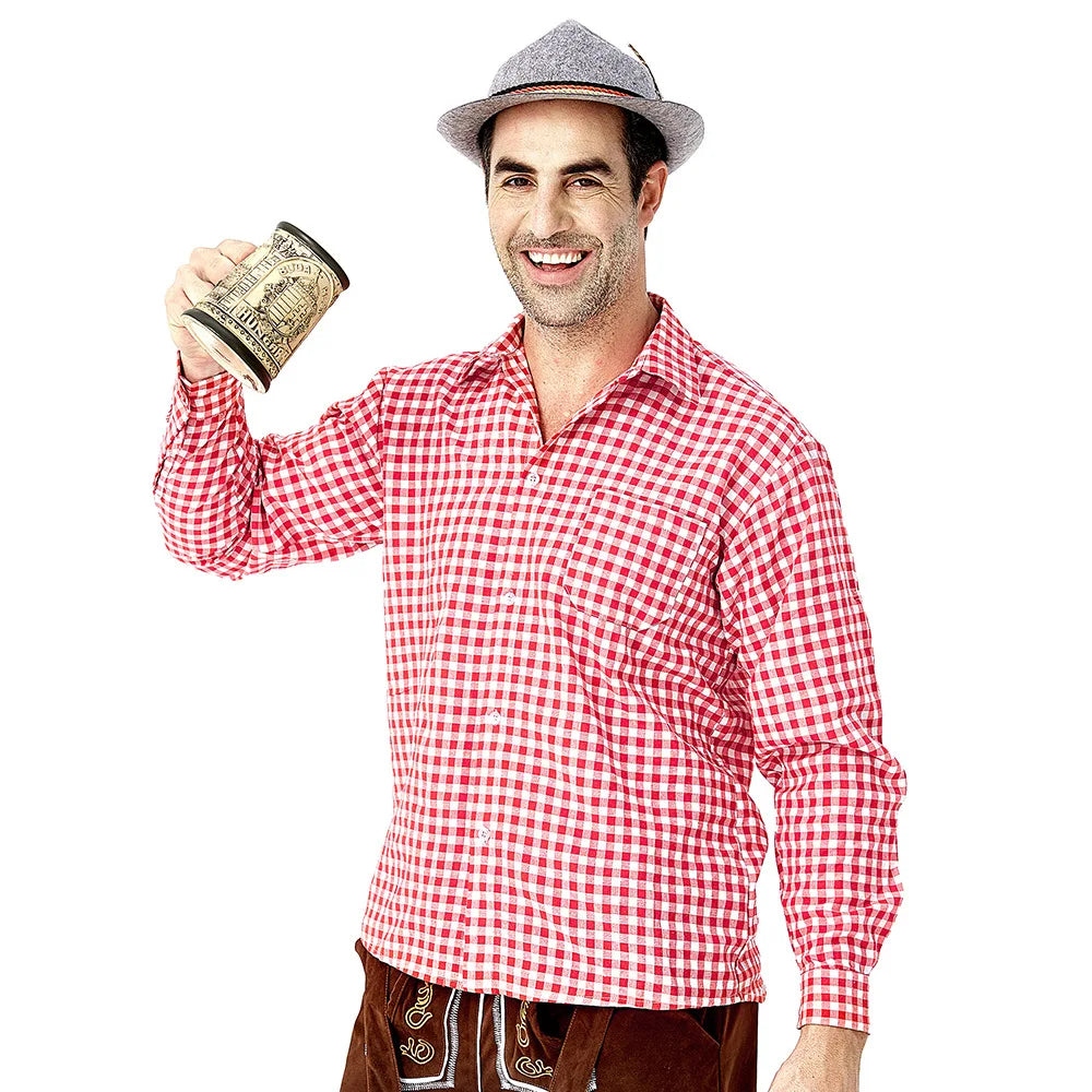 Herren Oktoberfest Lederhosen Kostüm Set