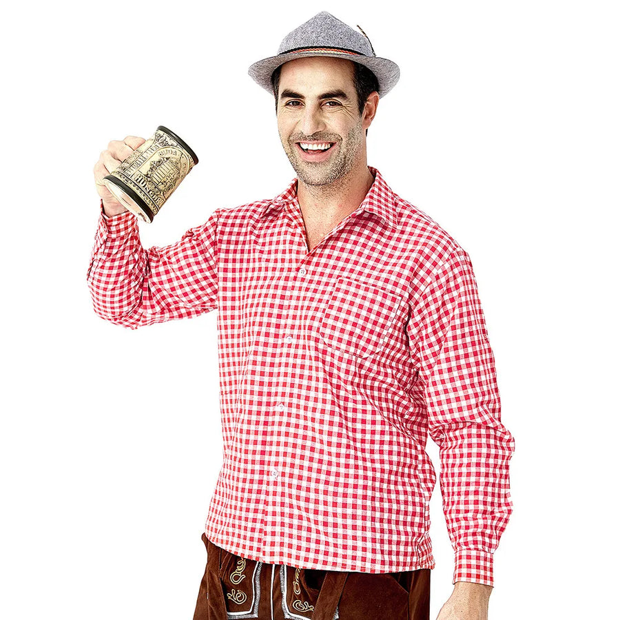 Herren Oktoberfest Lederhosen Kostüm Set