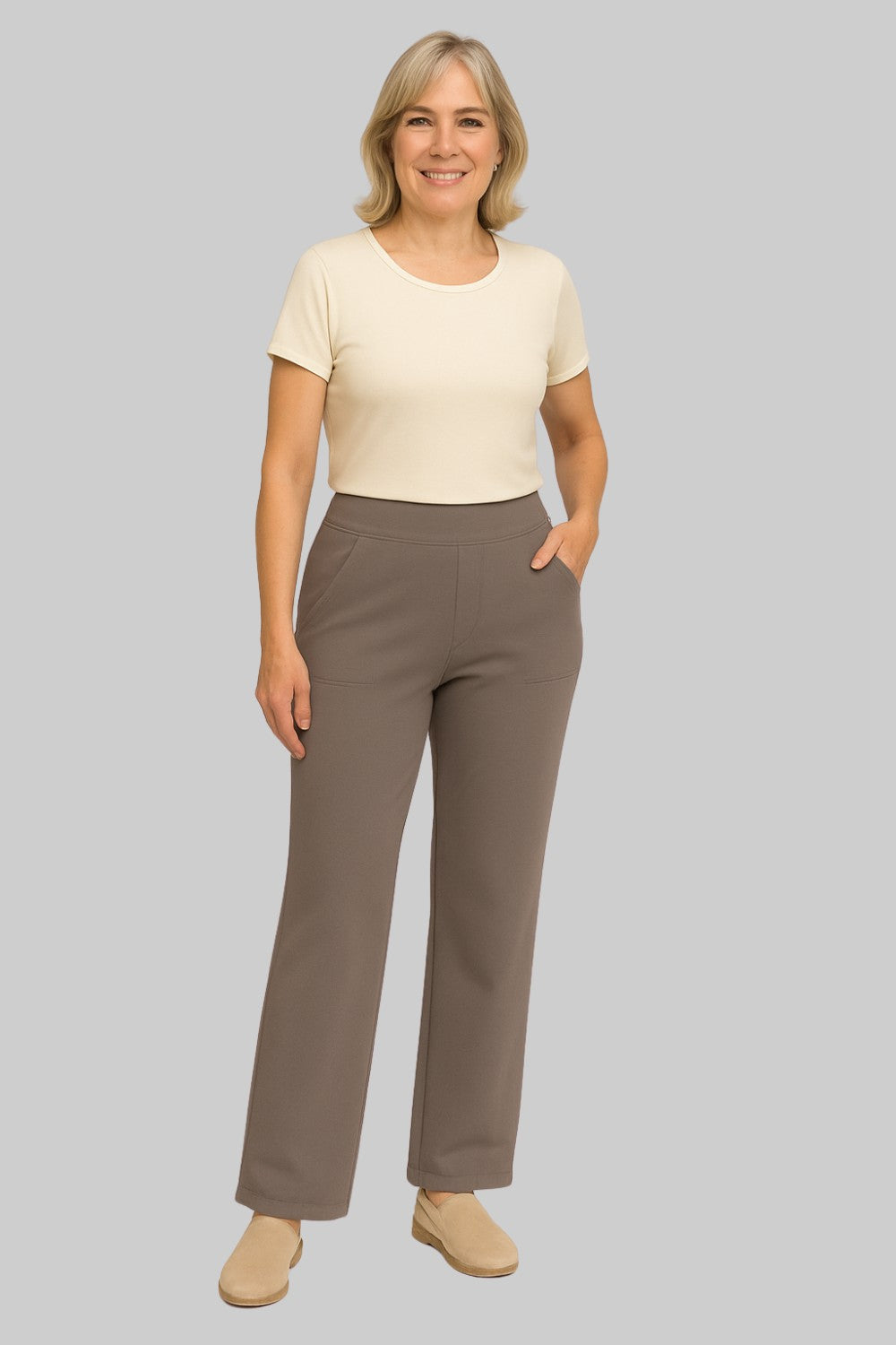 Damen Stretchhose – Komfort Fit & Knitterfrei