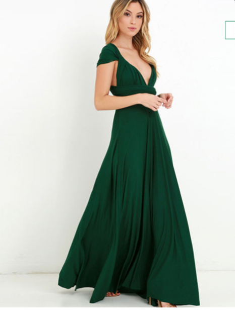 Damen Vielseitiges Wickelkleid mit Multiway-Design