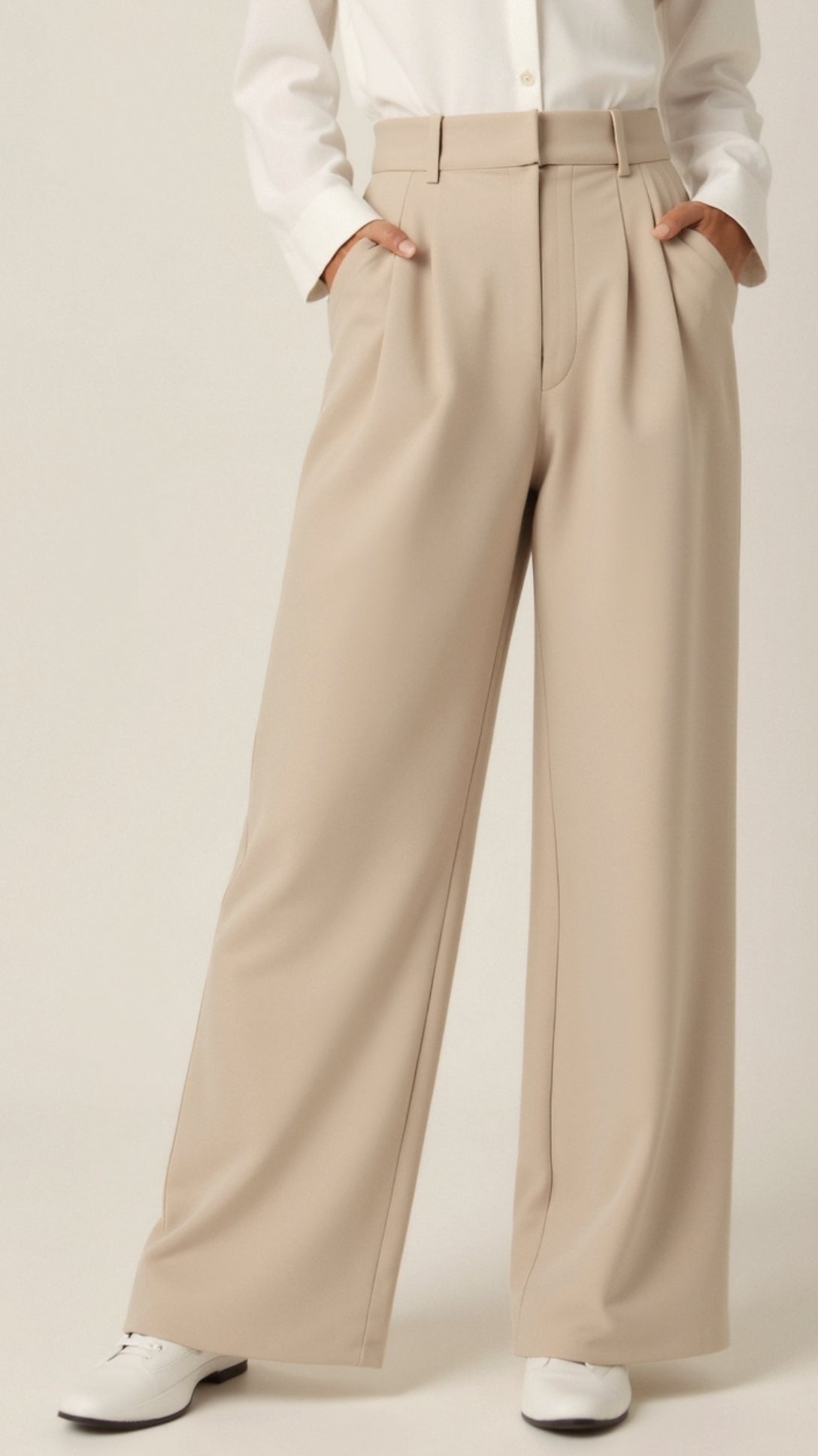 Zanira | Damen Hose – Weites Bein & Hohe Taille Elegant