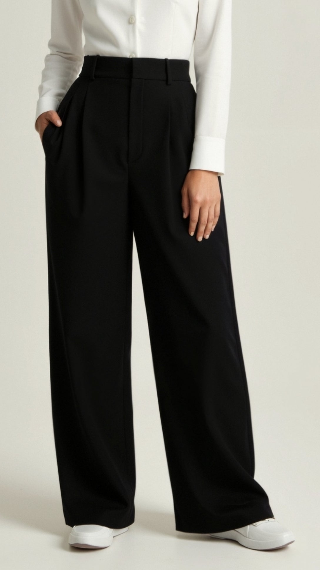 Zanira | Damen Hose – Weites Bein & Hohe Taille Elegant