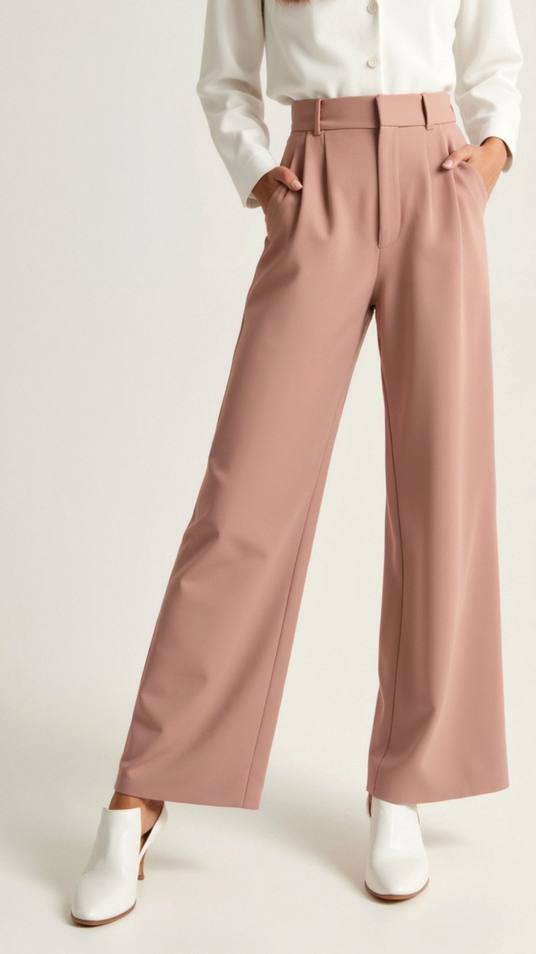 Zanira | Damen Hose – Weites Bein & Hohe Taille Elegant
