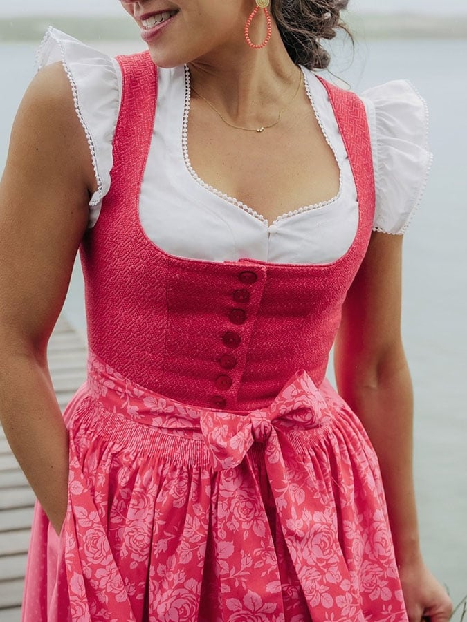 Damen Oktoberfest Dirndl mit Schürze