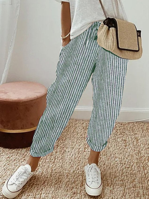 Damen Sommerhose aus Leinen für Freizeit
