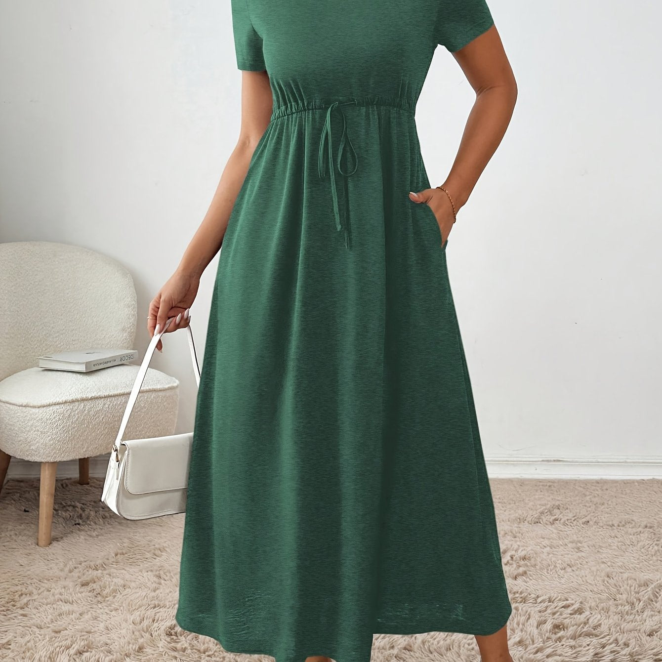 Damen Modisches Fit-and-Flare Kleid