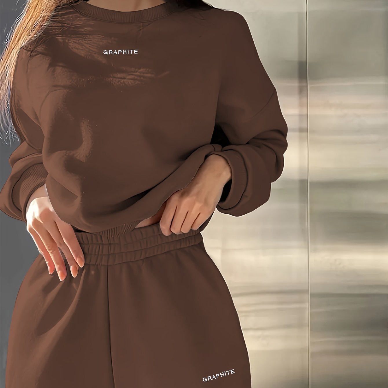 Damen Casual Sweatshirt Set mit Hose