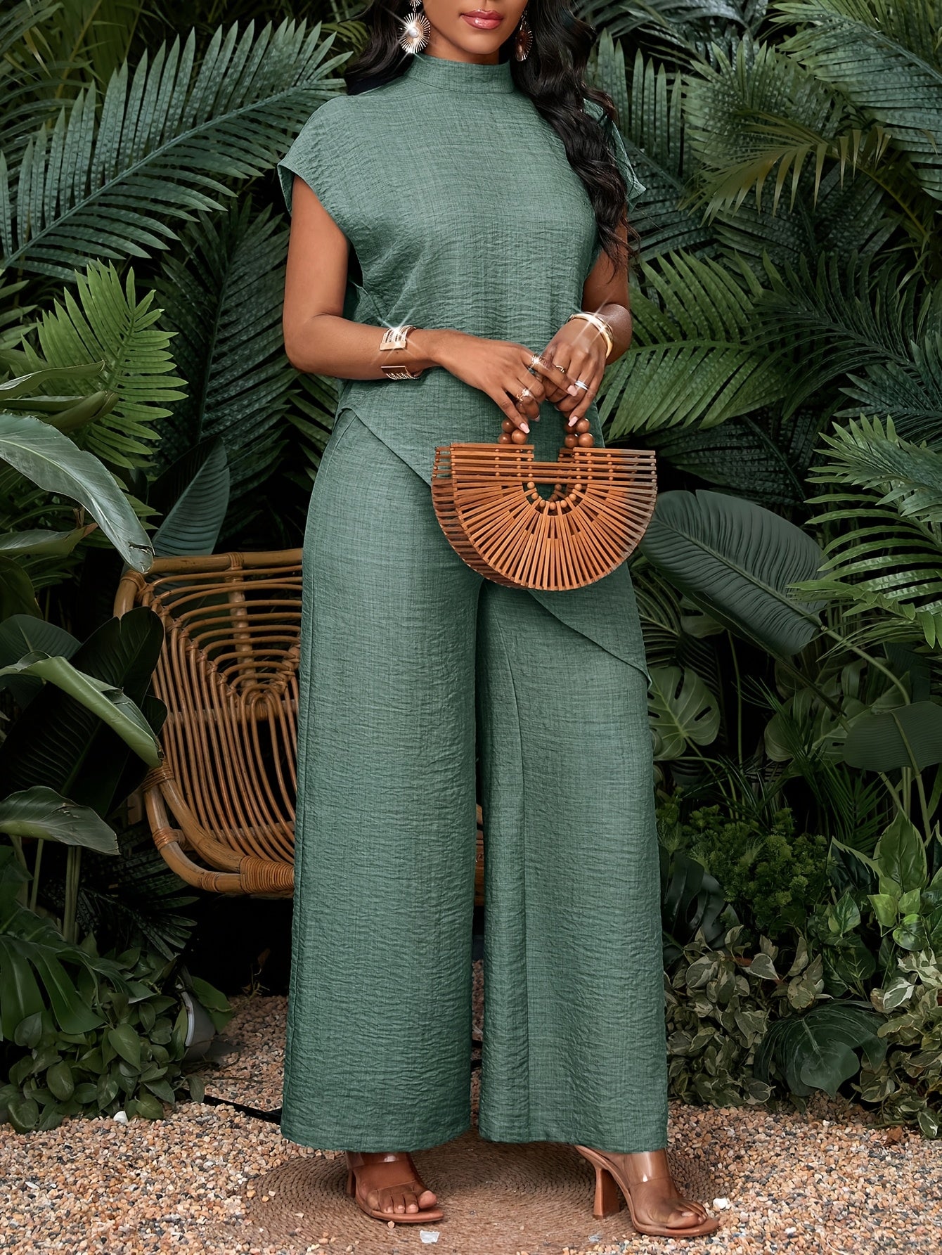 Damen Set – Zweiteiler Asymmetrisch & Lässig Elegant