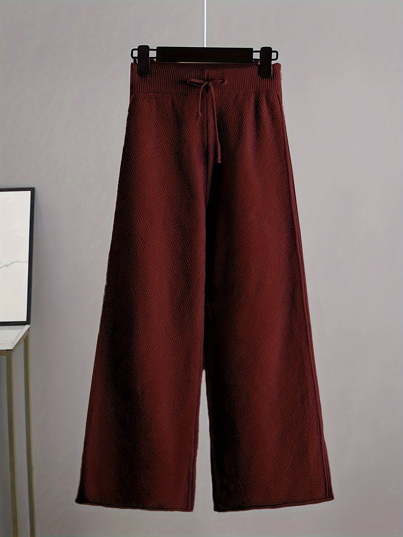 Damen Herbst Winter Set mit Lockerem Pullover und Weiter Hose