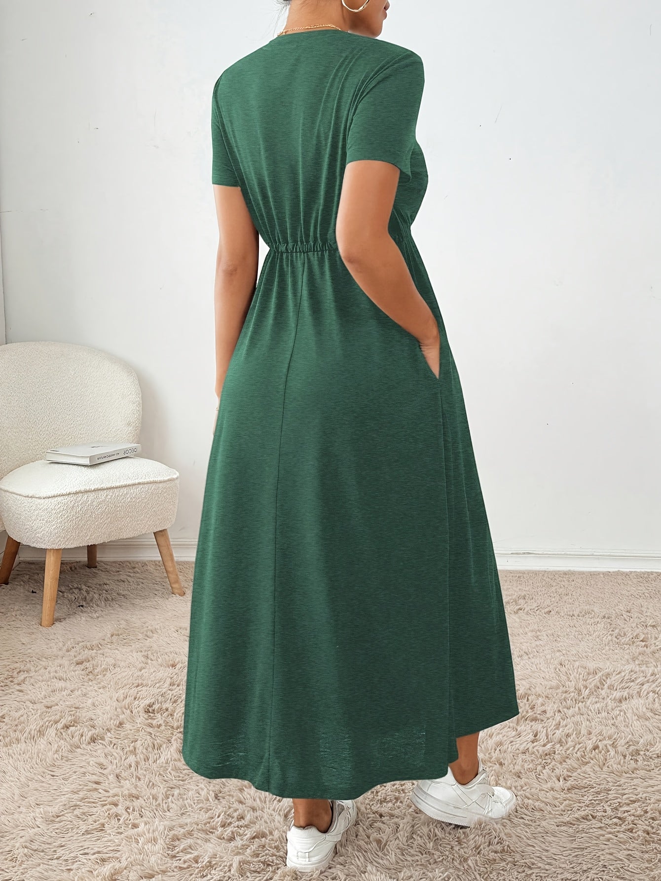 Damen Modisches Fit-and-Flare Kleid