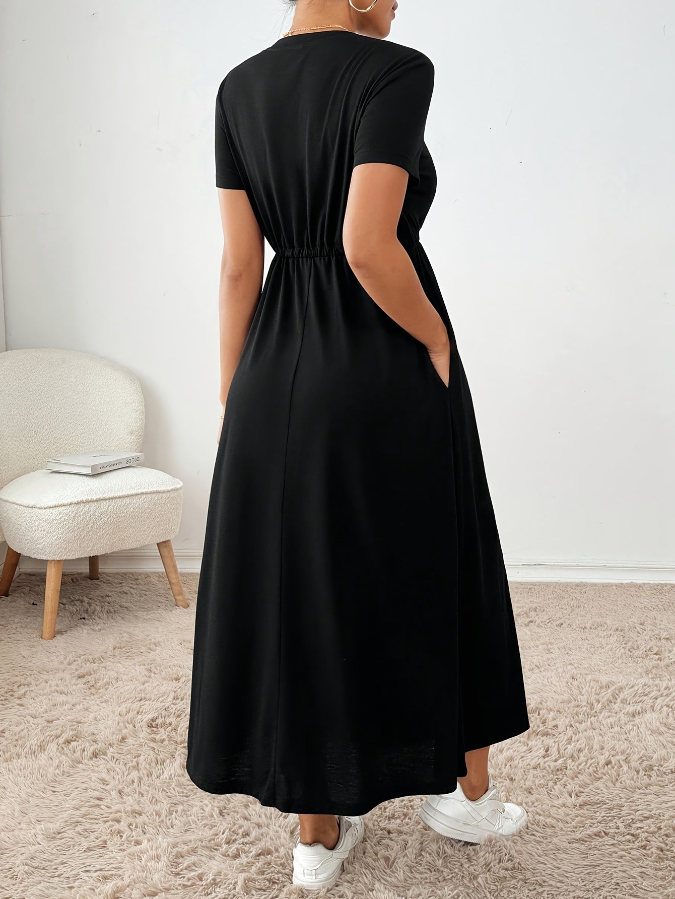 Damen Modisches Fit-and-Flare Kleid