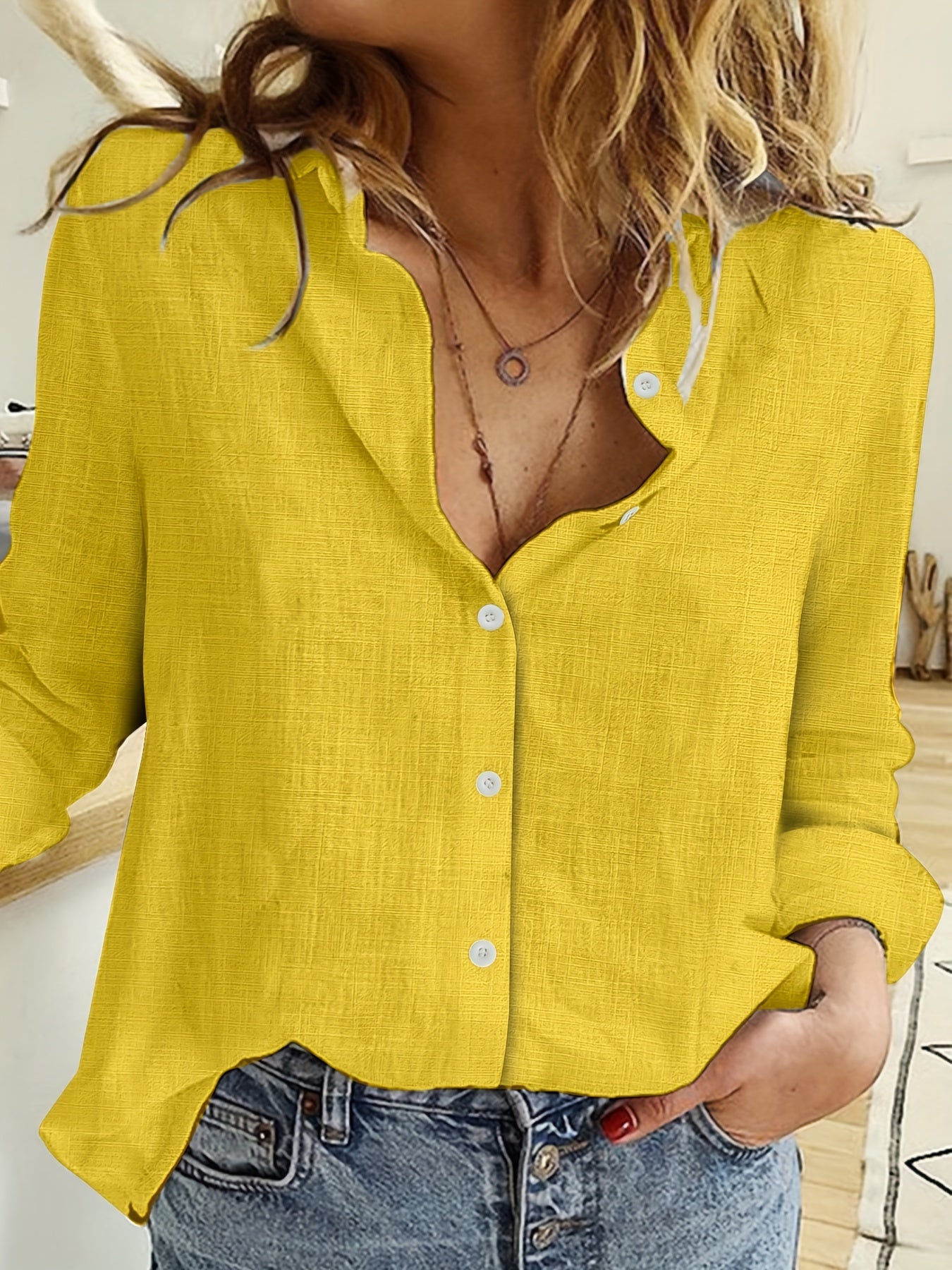 Damen Bluse – Locker Langarm & Zeitlos Elegant