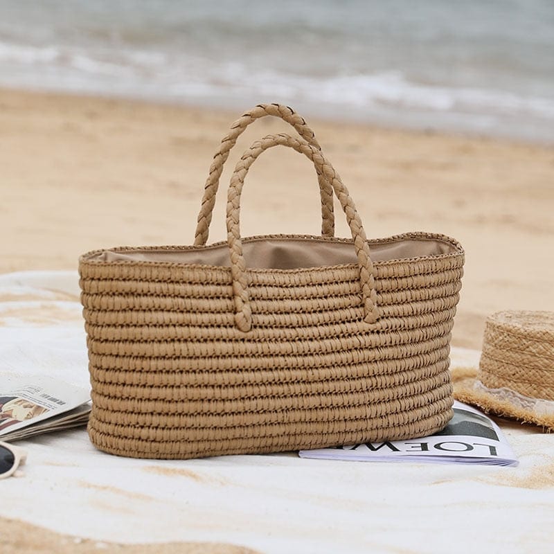Strandtasche | Geflochtenes Boho-Design | Große Sommertasche