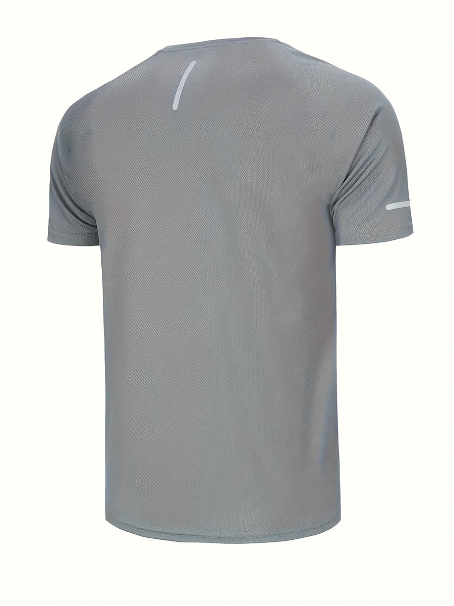 Herren Quick-Dry Sportshirt mit Reflektorstreifen