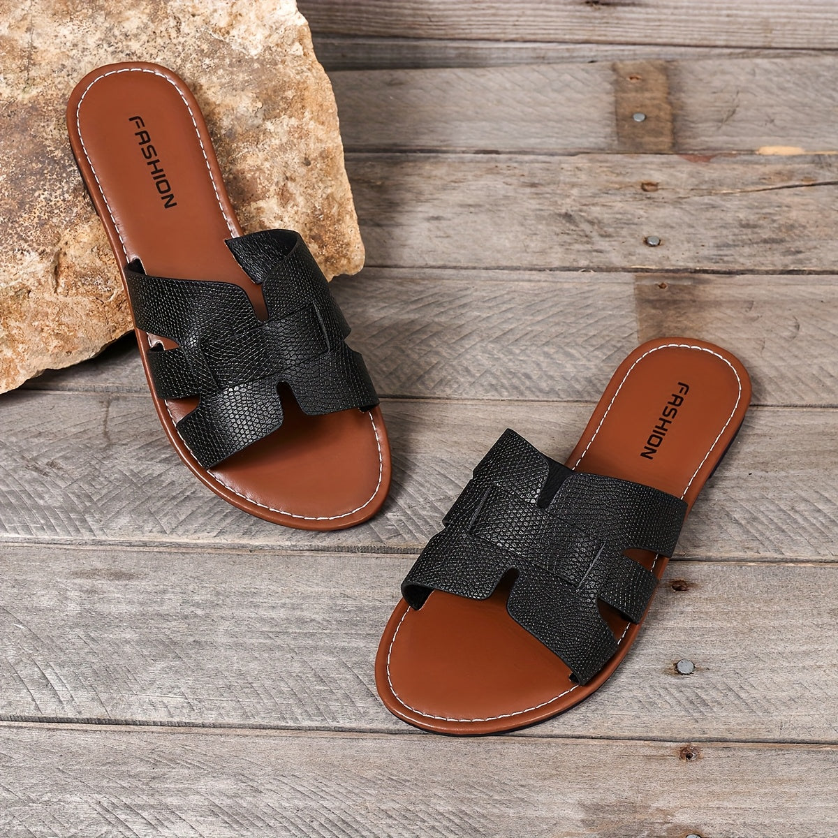 Damen Plus Size Sommer Slipper für Urlaub und Alltag