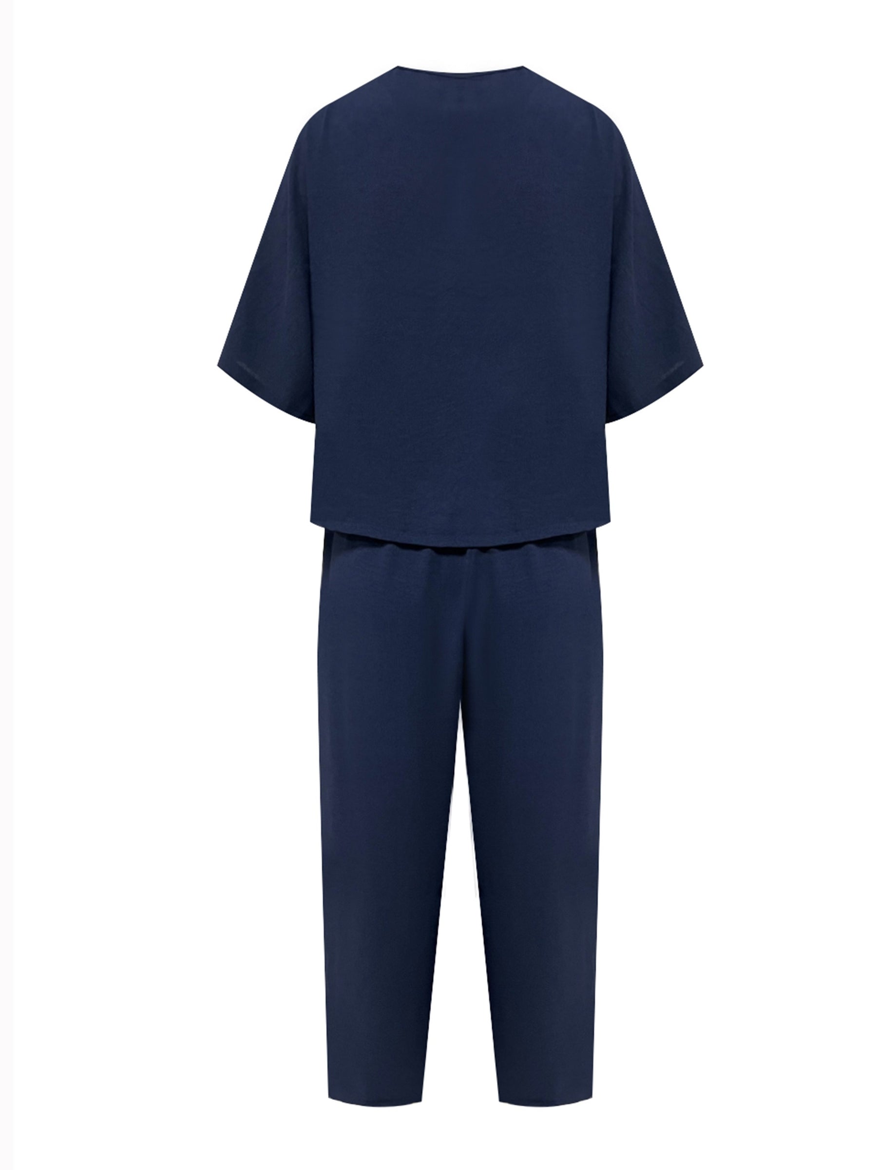 Damen Hosenanzug – Elegant & Weite Hose Lässig