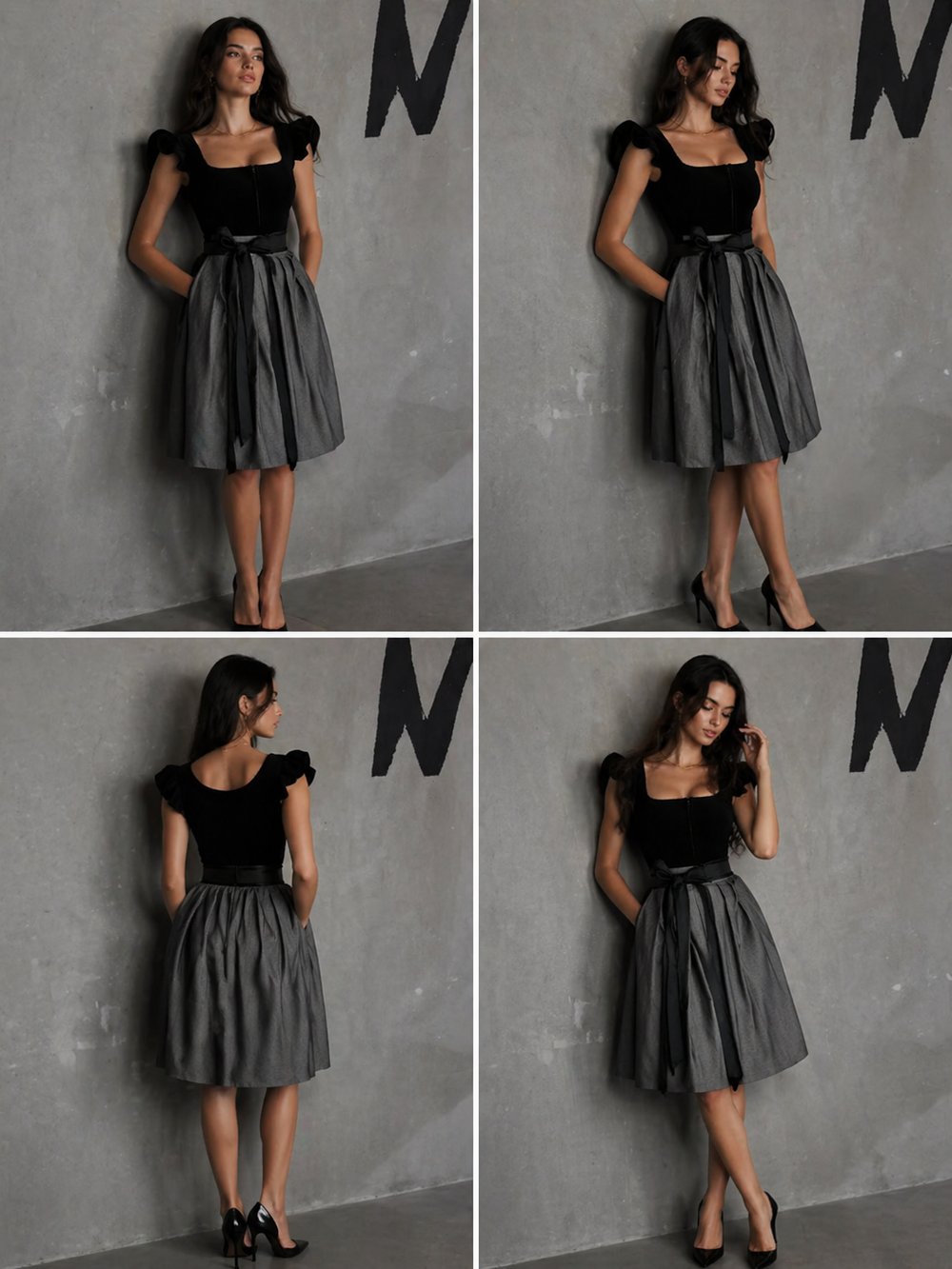 Damen Oktoberfest Kleid mit Schleife
