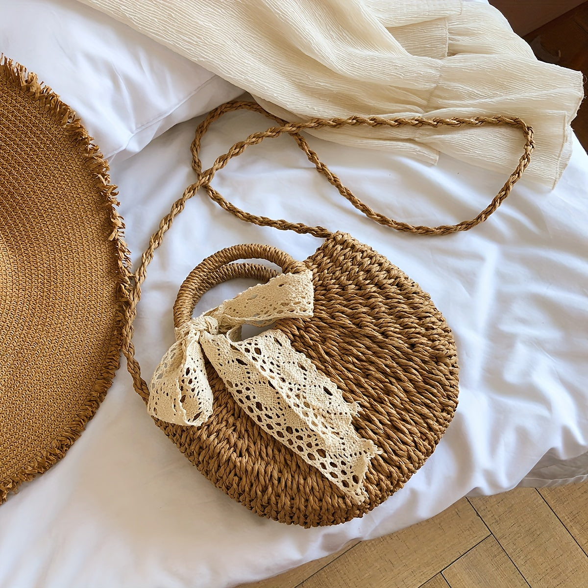 Kaqise™ | Damen Strandtasche Gewebt für Strand & Alltag