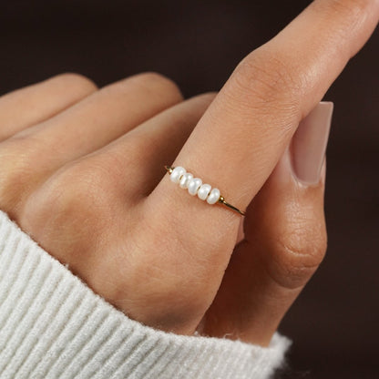 Grace - Süßwasserperlenring