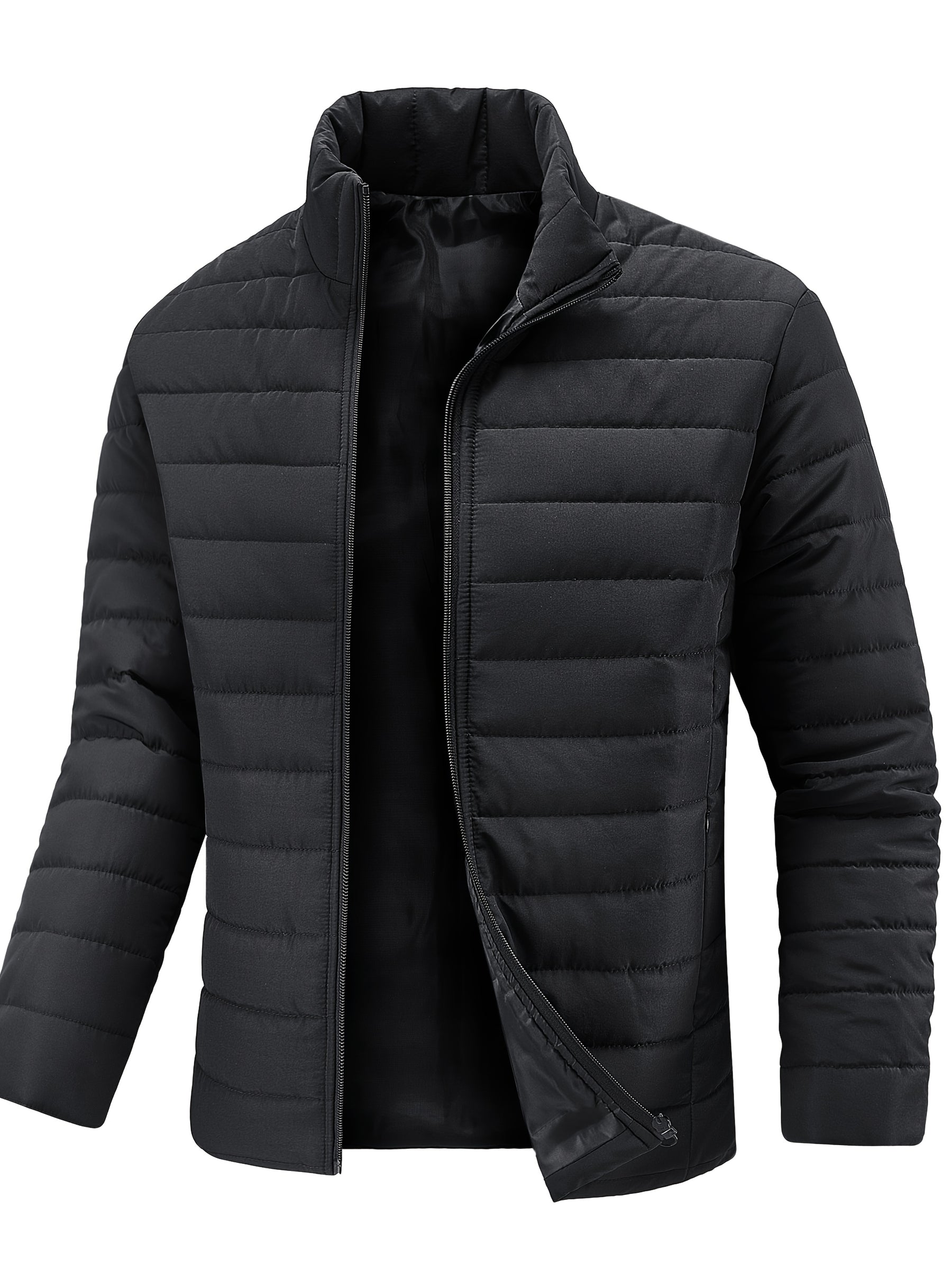 Herren Gepolsterte Winterjacke mit Stehkragen