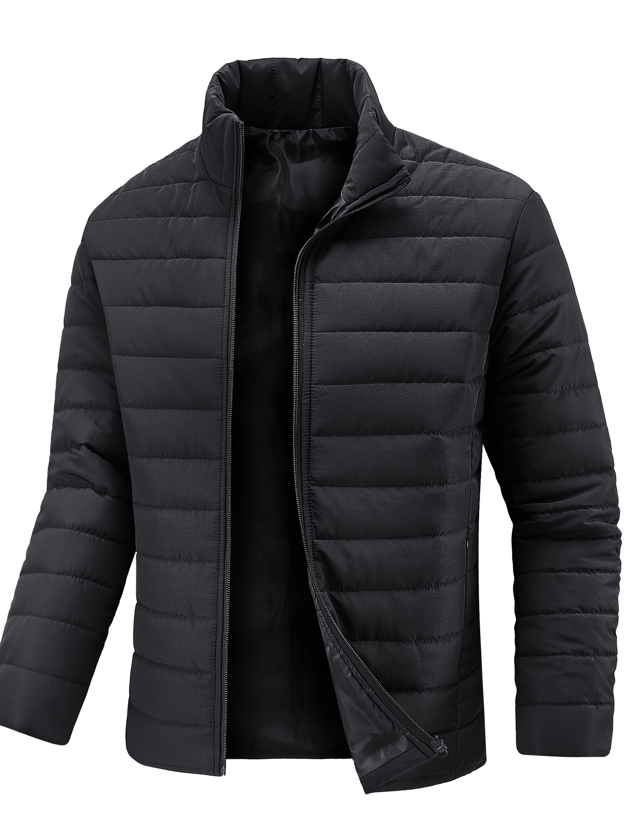 Herren Gepolsterte Winterjacke mit Stehkragen