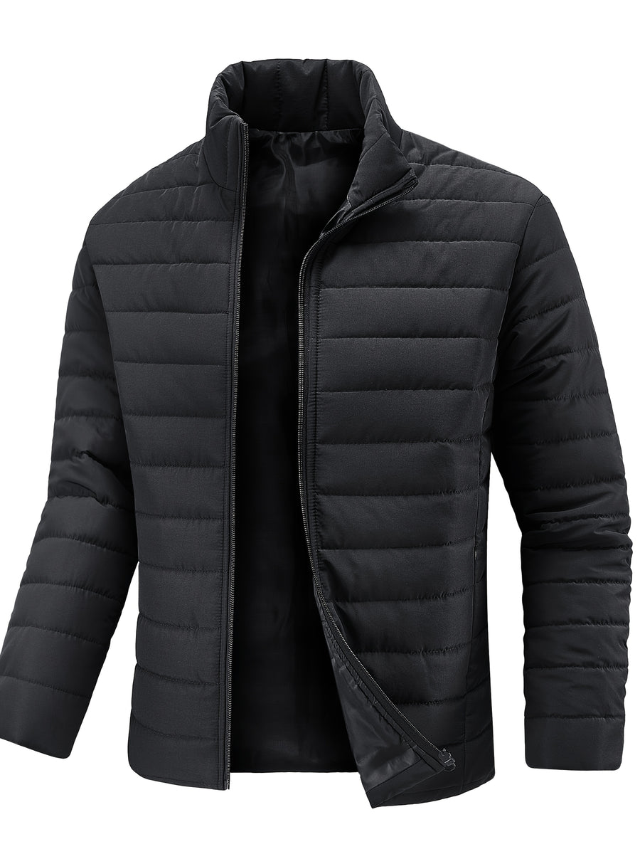 Herren Gepolsterte Winterjacke mit Stehkragen