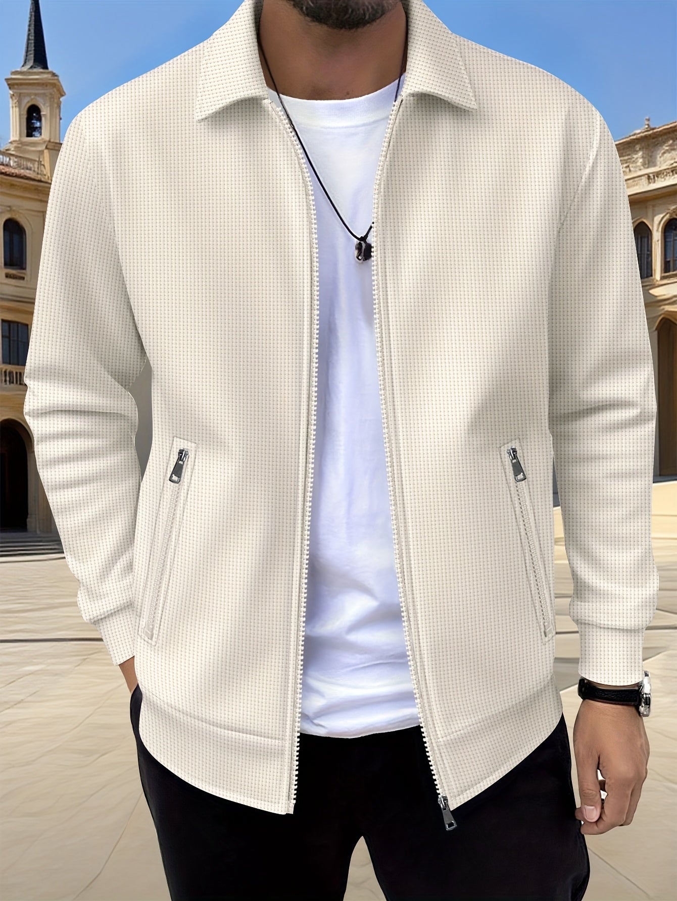 Herren Sportliche Fashion Jacke