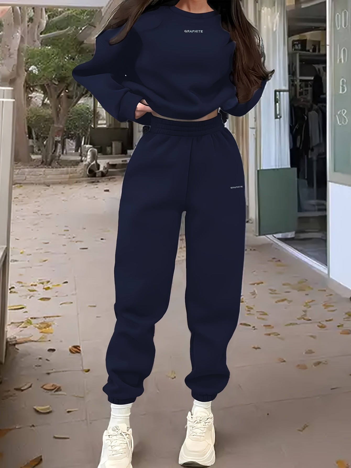 Damen Casual Sweatshirt Set mit Hose