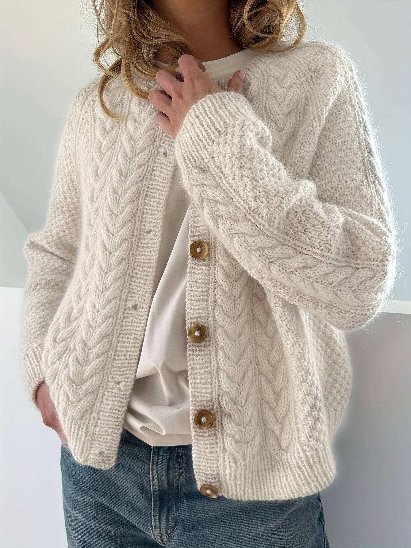 Amethyst™ | Damen Strickjacke Chic & Geflochten