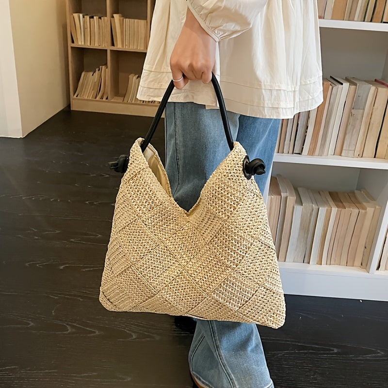 Marivelle™ | Große Damen Strandtasche Geflochten für Urlaub & Alltag