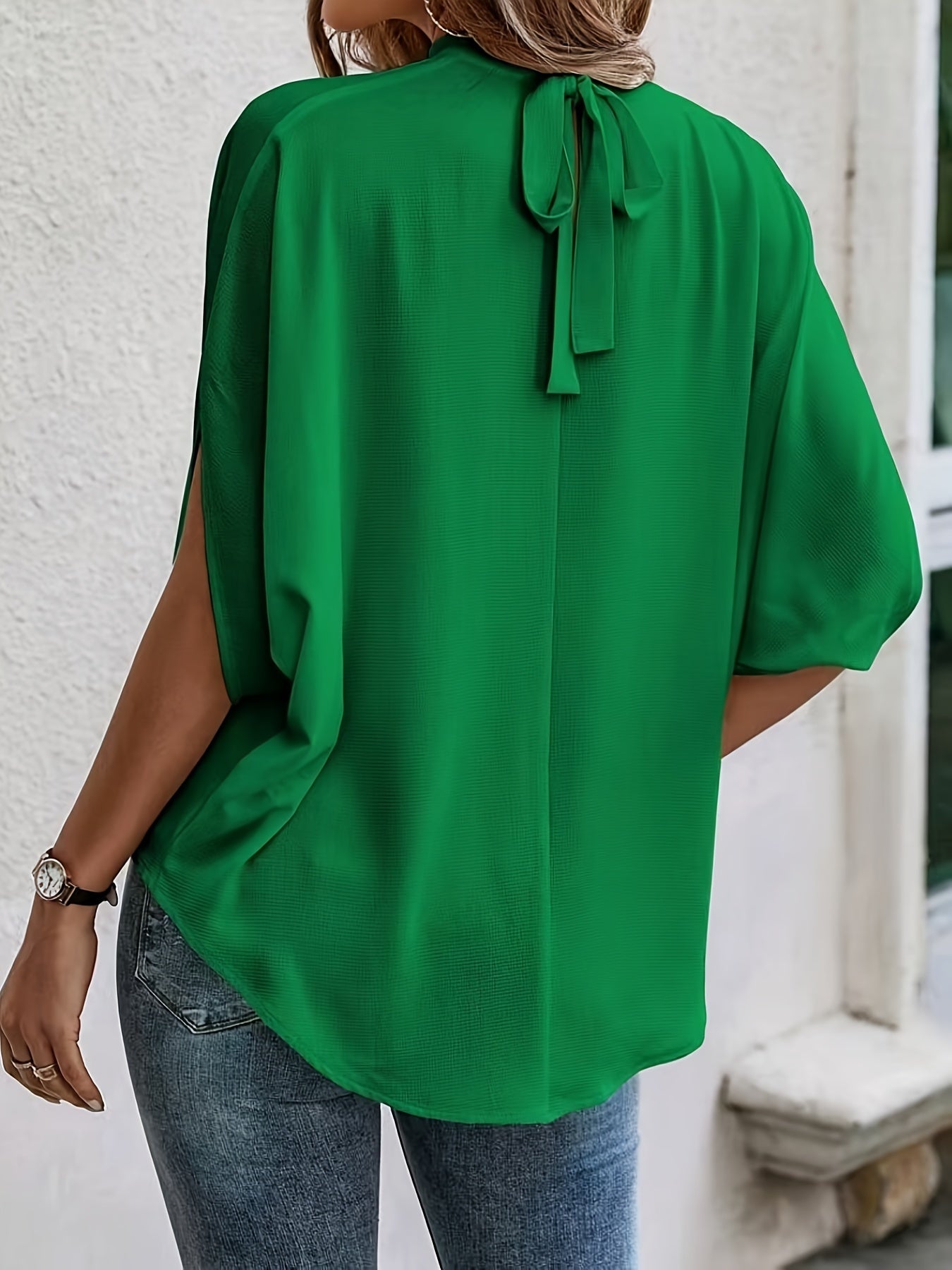 Damen Bluse – Fledermausärmel Elegant & Locker