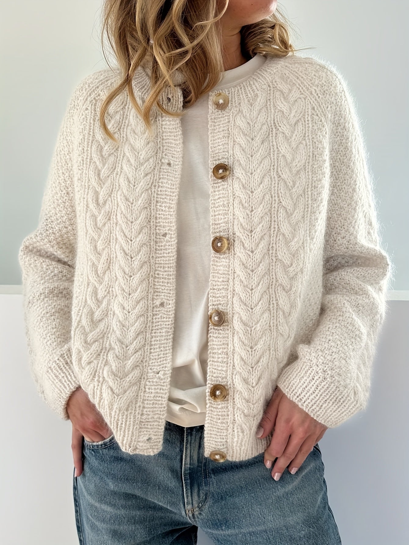 Amethyst™ | Damen Strickjacke Chic & Geflochten