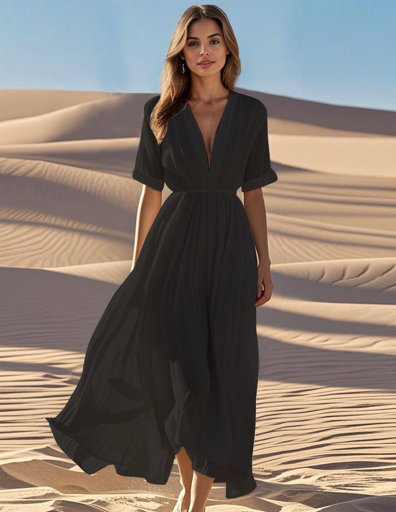 Damen Baumwollkleid mit Fließender Passform