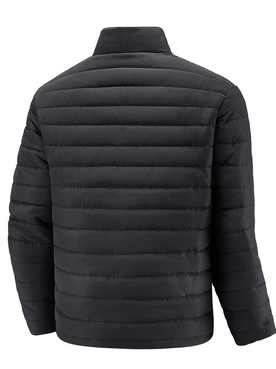 Herren Gepolsterte Winterjacke mit Stehkragen