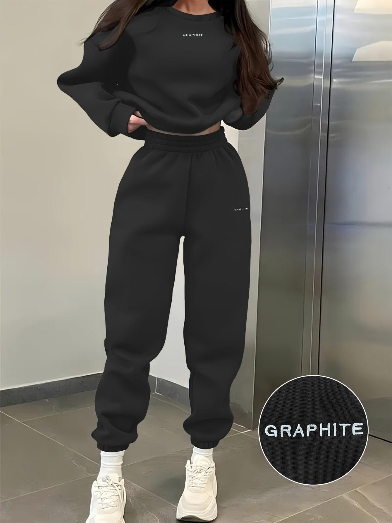 Damen Casual Sweatshirt Set mit Hose