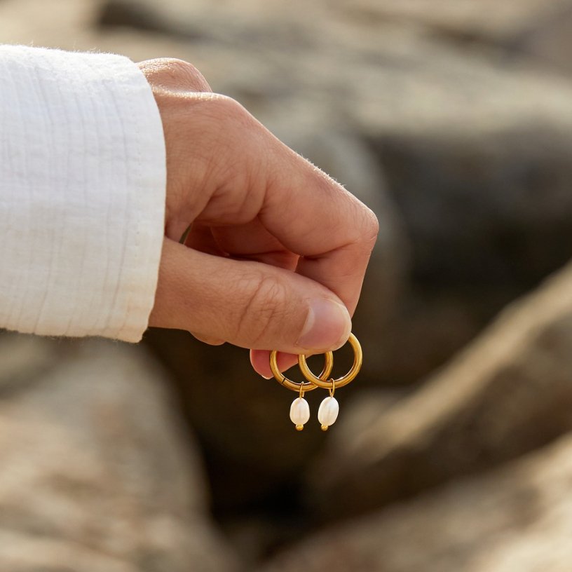 Bella Süßwasserperlen Ohrringe